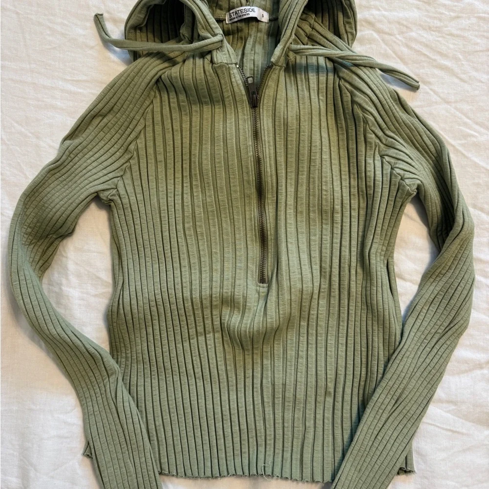 Stateside Ribbed Hoodie - Picture 1 of 2